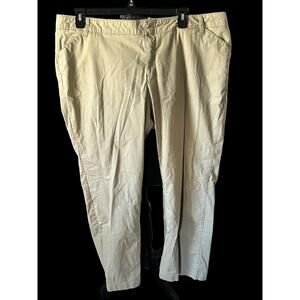 Women's Dickies Tan Work Pants Slacks‎ Size 22R